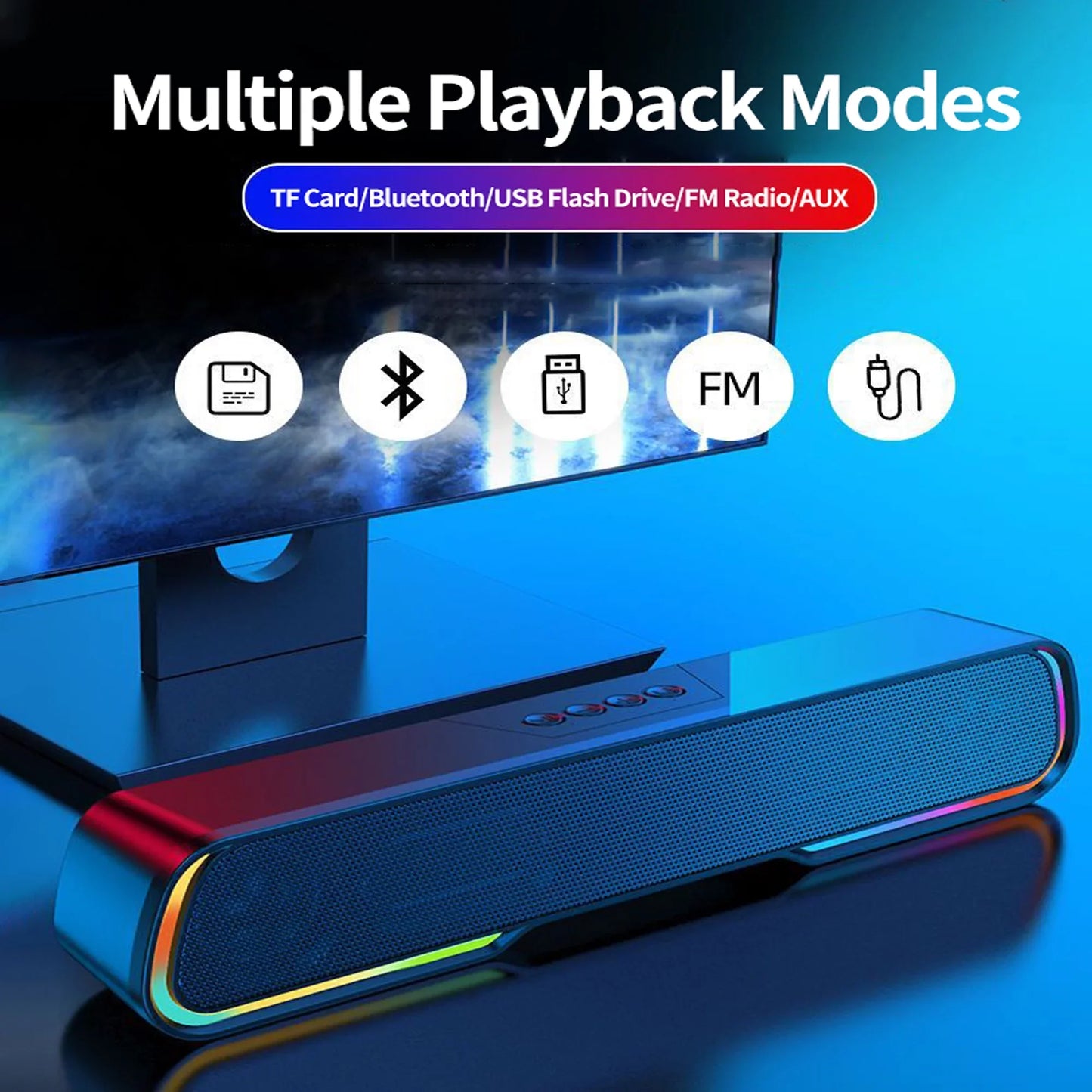 Audioaura Speakers, Bluetooth Speaker£¬Sound Bar for TV,3D Surround, Multiple Connectivity Options