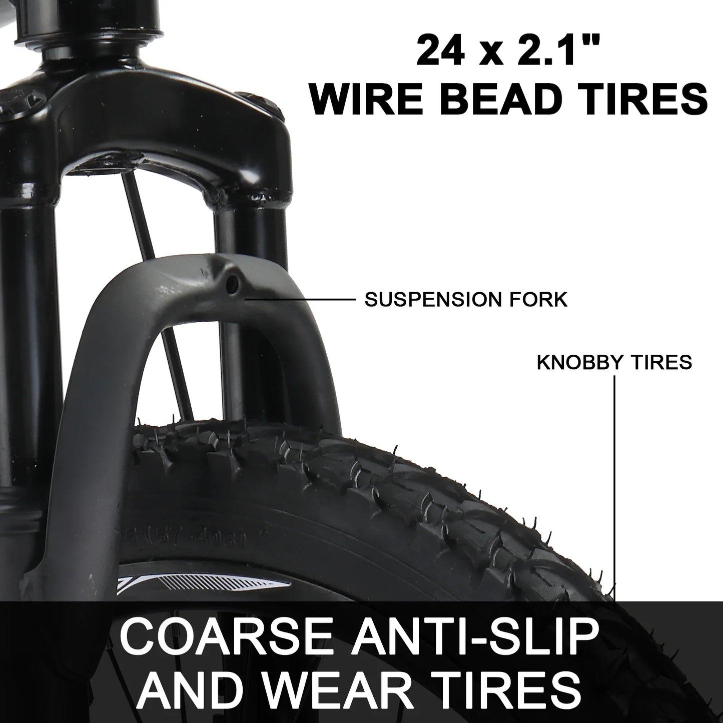 Ktaxon 20" Mountain Bike, Shimano 7 Speed Kids Bike for Boys Girls with Disc Brakes, Black