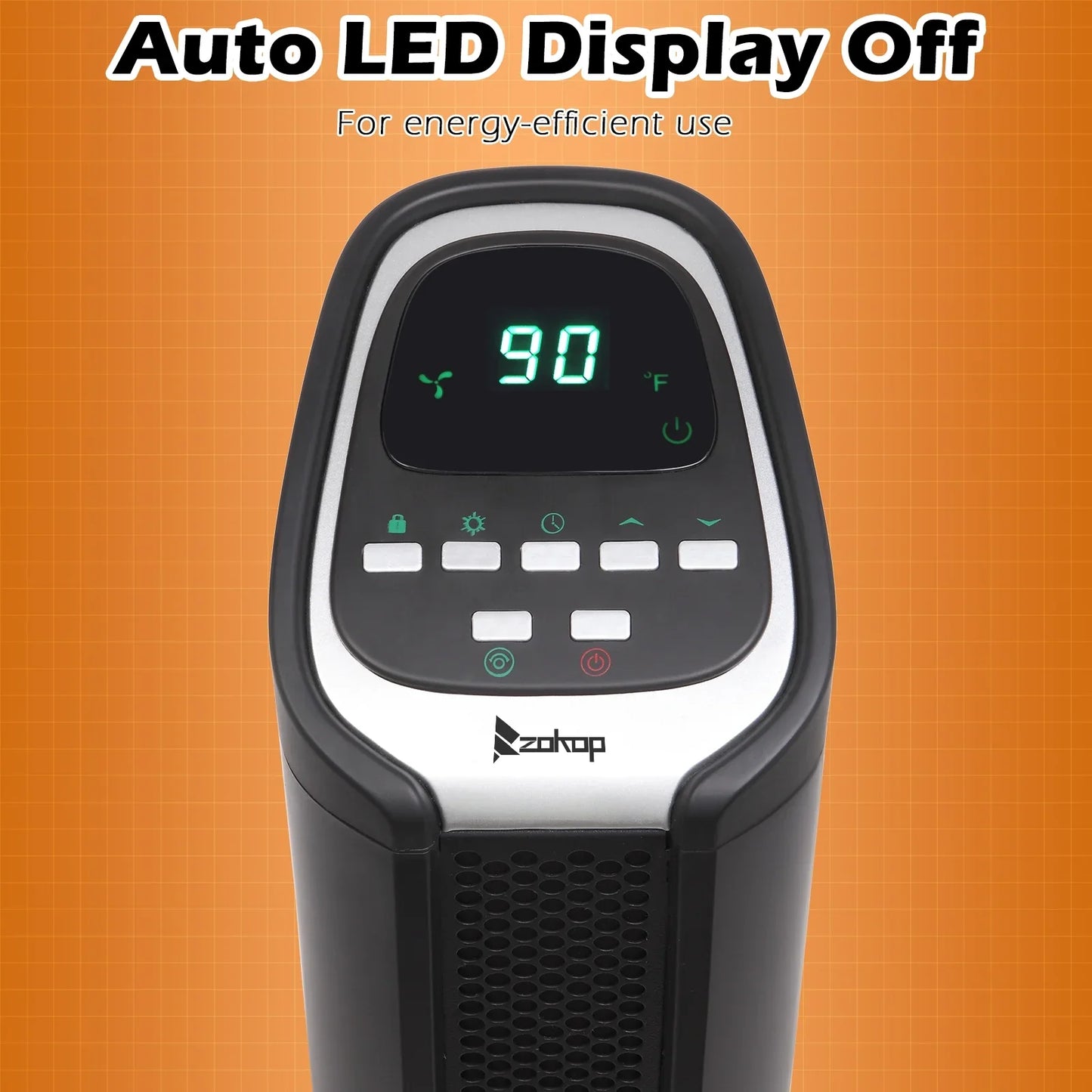 Ktaxon 1500W Portable Tower Space Heater with Remote , White