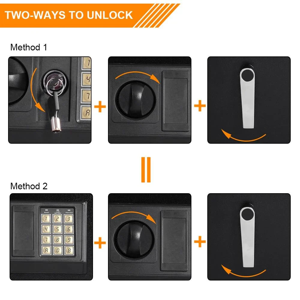 Ktaxon Electronic 5 Rifle Gun Safe, Large Firearms Shotgun Storage Cabinet, with Small Lock Box