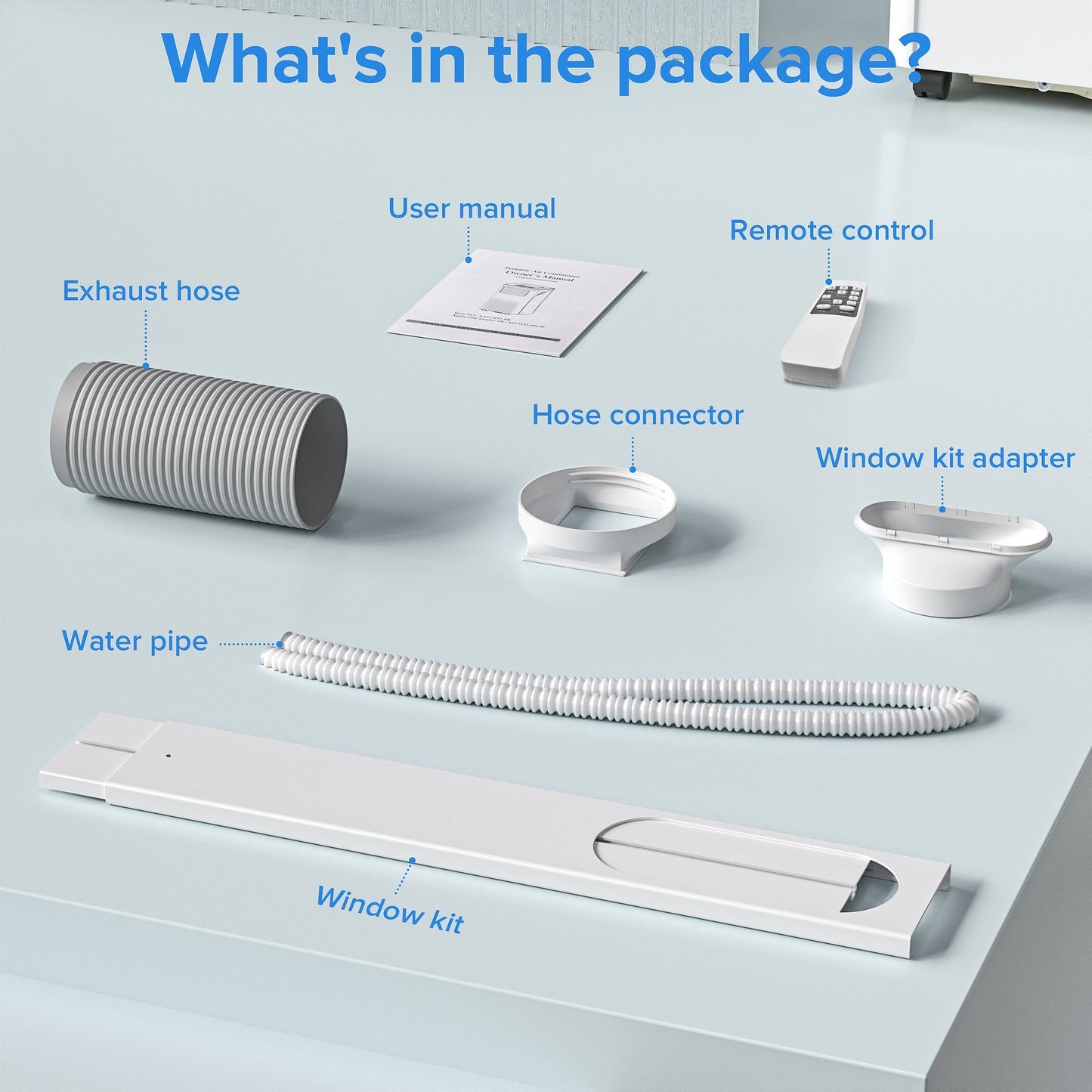 Havato 5000BTU (8000 BTU ASHRAE) Portable Air Conditioner, 4-in-1 AC unit, Cooling/Dehumidifier/Fan/Sleep, Remote Control, Cools up to 250 Sq.Ft