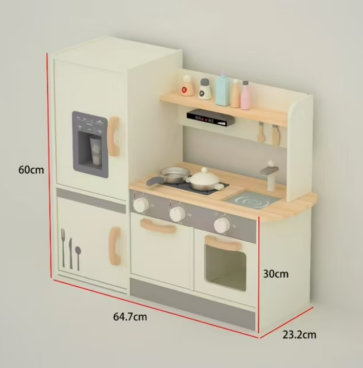 Ktaxon Wooden Play Kitchen for Kids, Children Pretend Toy Kitchen Playset, Gift for Toddlers Boys Girls