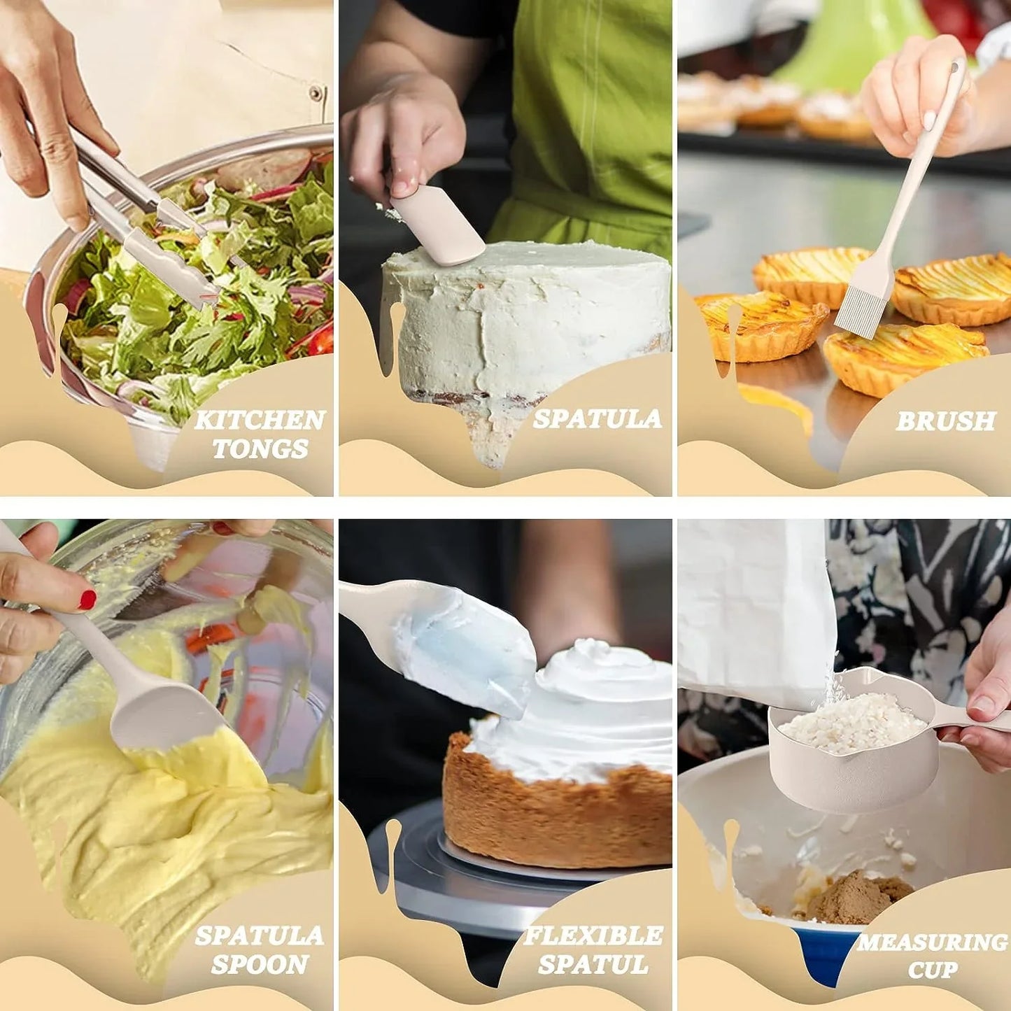 Mixing Bowls with Airtight Lids, 26Pcs Stainless Steel Bowls Set, 3 Grater Attachments & Black Non-Slip Bottoms Size 7, 4, 2.5, 2.0,1.5, 1QT, Great for Mixing & Serving