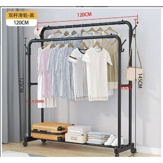 VAVSAE Garment Rack with Wheels, Clothing Rack