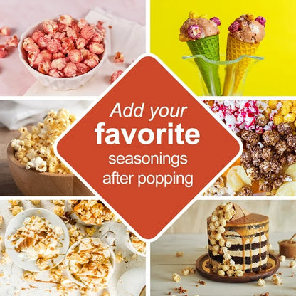 VAVSEA Hot Air Popcorn Popper, Retro Popcorn Maker, 1200W Electric Popcorn Machine, Oil Free, 3.3lb for Home Party Kids, New, Red