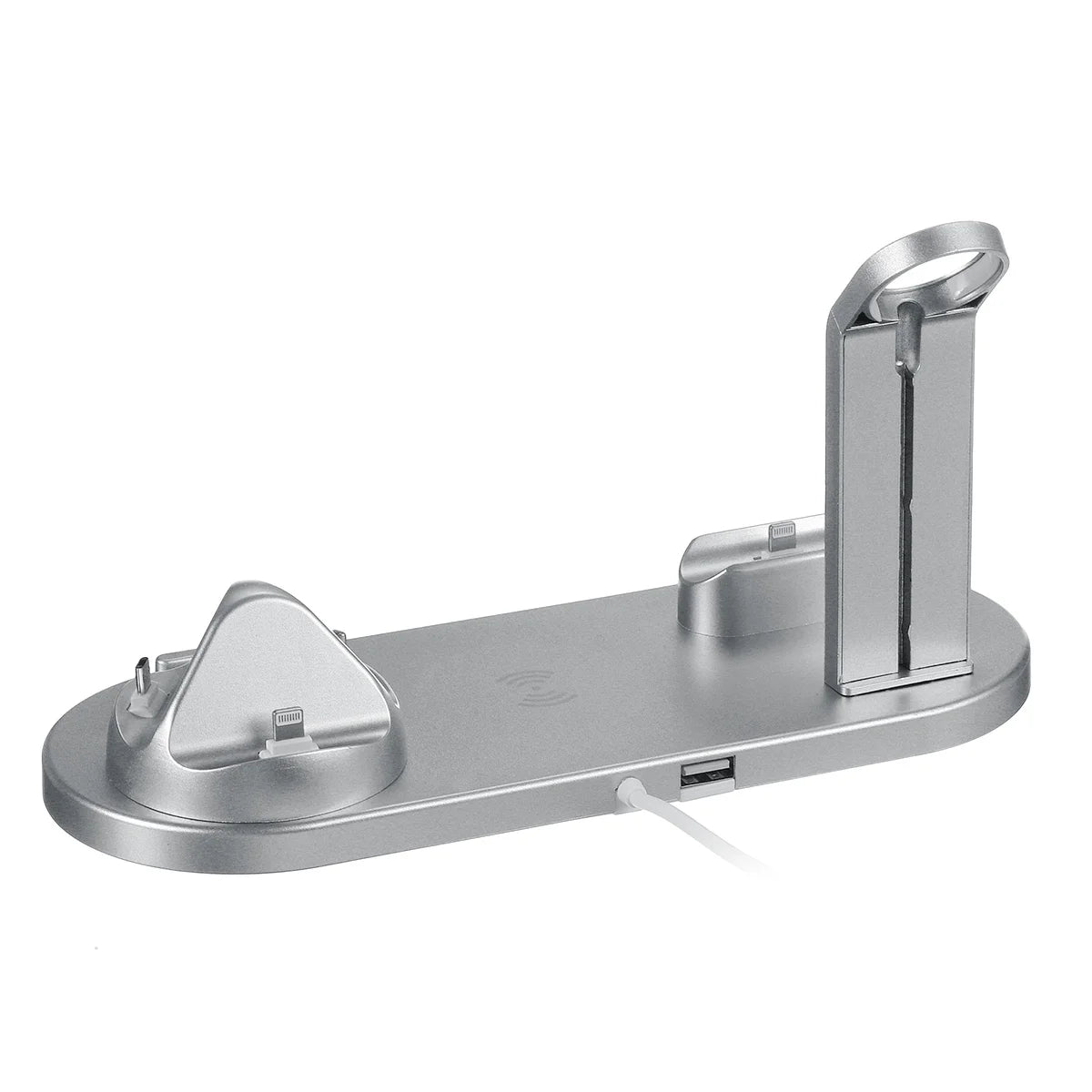 New Version Fast Charging Stand, Fast Wireless Charging Dock Station, 4 in 1 Wireless Charging Station for iPhone, Watch, Pods, Androids, Charger Stand for Multiple Devices