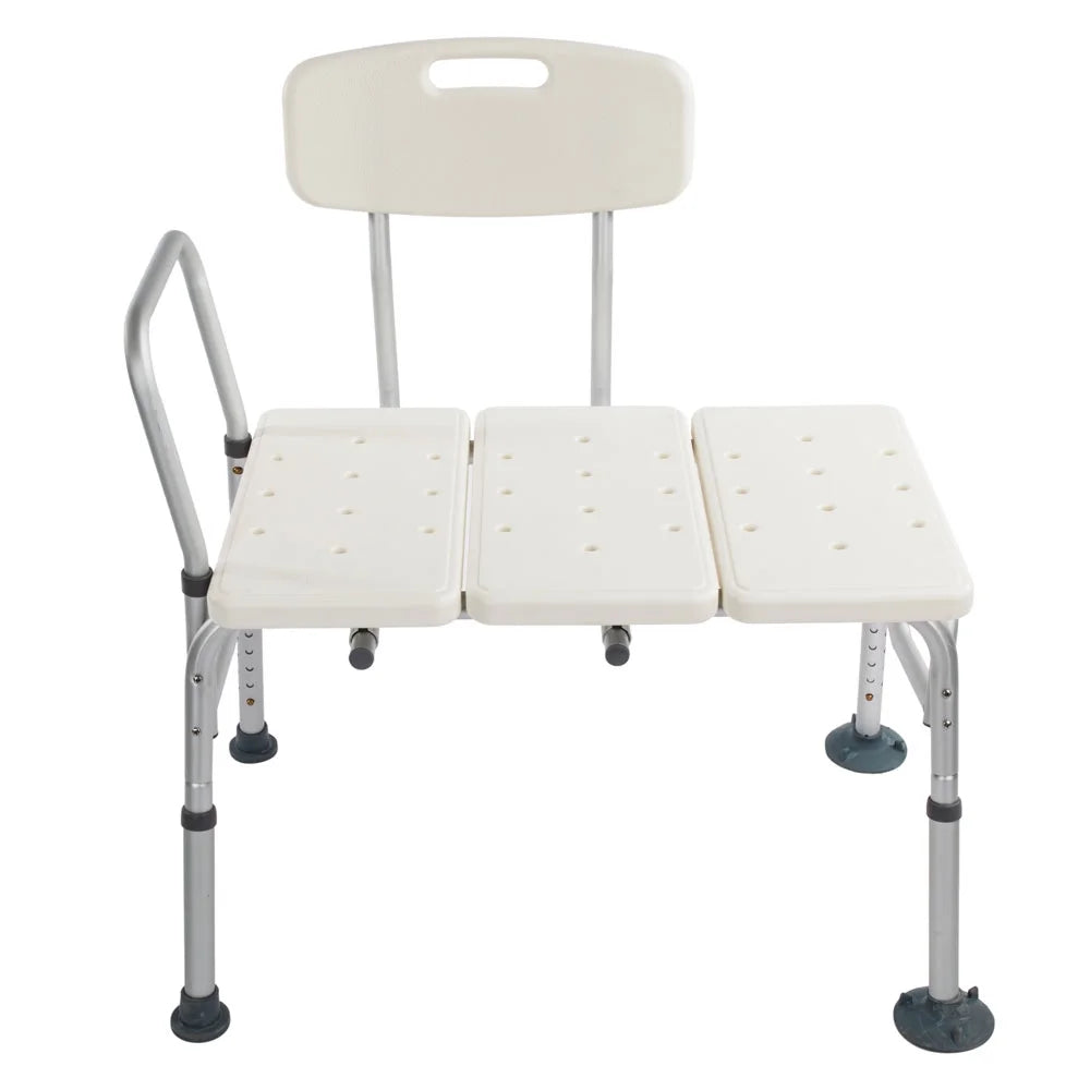Ktaxon Transfer Bench, Bath Shower Chair Seat, Height Adjustable Shower Stool, for Elderly, Disabled, Supports 330 lbs