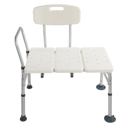 Ktaxon Transfer Bench, Bath Shower Chair Seat, Height Adjustable Shower Stool, for Elderly, Disabled, Supports 330 lbs