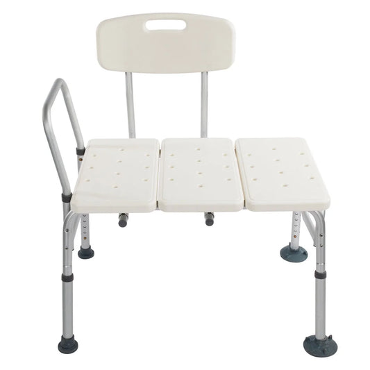 Ktaxon Transfer Bench, Bath Shower Chair Seat, Height Adjustable Shower Stool, for Elderly, Disabled, Supports 330 lbs