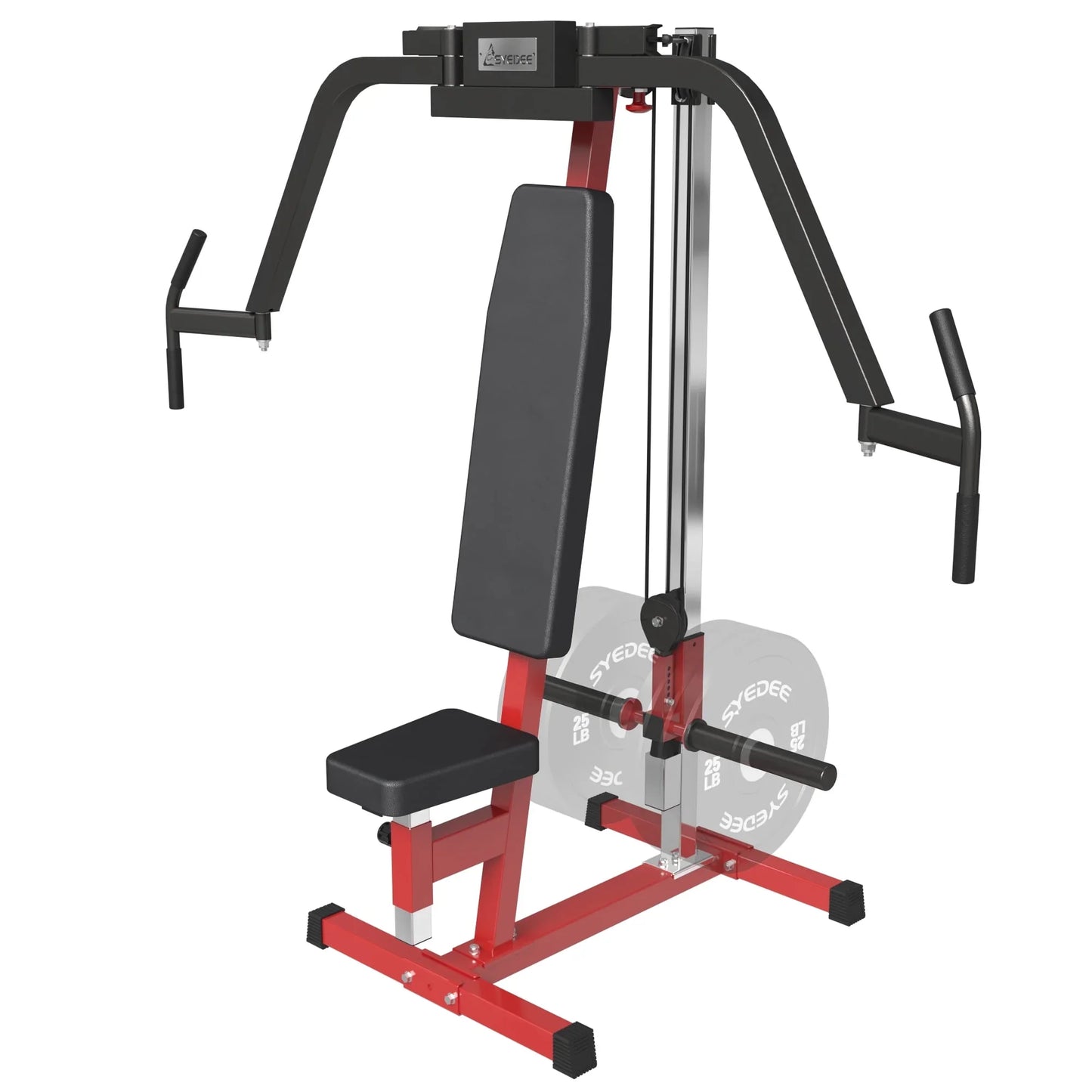 Syedee Chest Fly and Reverse Delt Machine, 400 LBS Upper Body Specialty Machine,Plate-Loaded PEC Fly Machine for Pectoral and Rear Deltoid for Home Gym