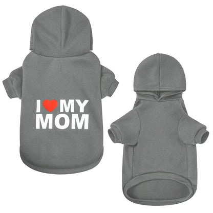 Dog Sweater Dog Hoodie Cold Weather Dog Coat Hooded Sweatshirt for Puppies,Cats, Small Medium Large Dogs MOM