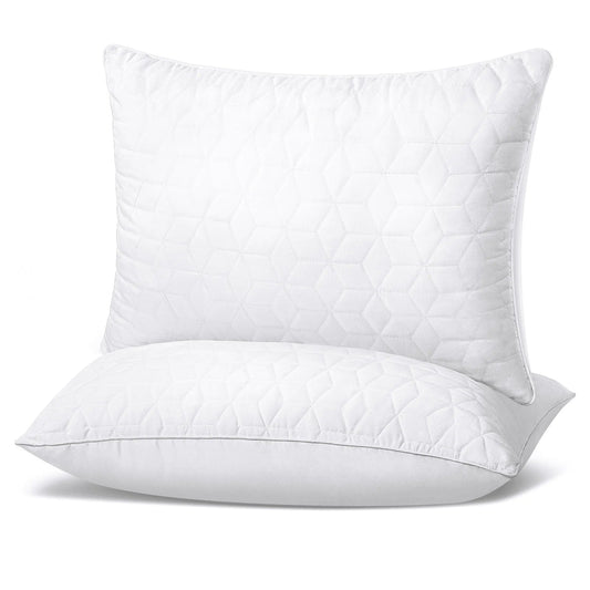 Bed Pillows, Pillows for Bed, Down Alternative Gel Cooling Pillow, Queen Pillows Set of 2