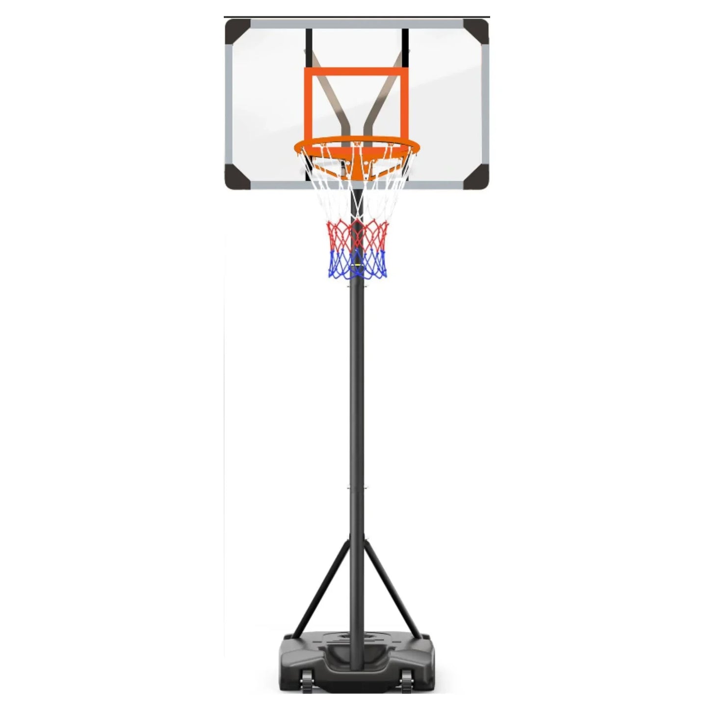 Ktaxon Basketball Hoop Outdoor 8.53ft Adjustable Quickly, Basketball Set for Kids Adults