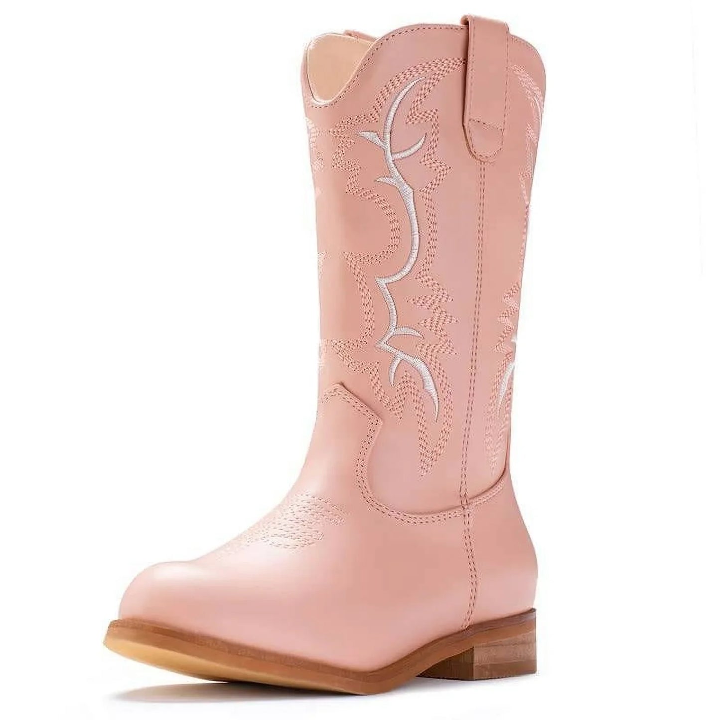 IUV Cowgirl Boots Cowboy Boots For Girls Kids Toddler Fashion Western Boots Mid Calf Riding Shoes