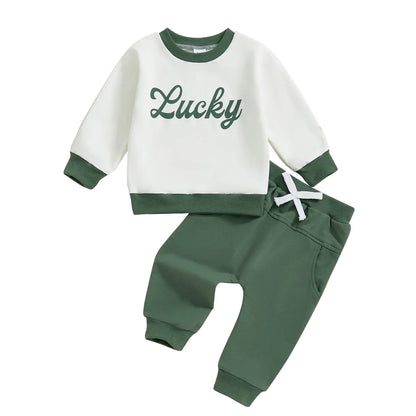 Peyakidsaa Toddler Baby Boy Clothes Long Sleeve Tops and Pants Outfit Sets Sweatsuits Outfits