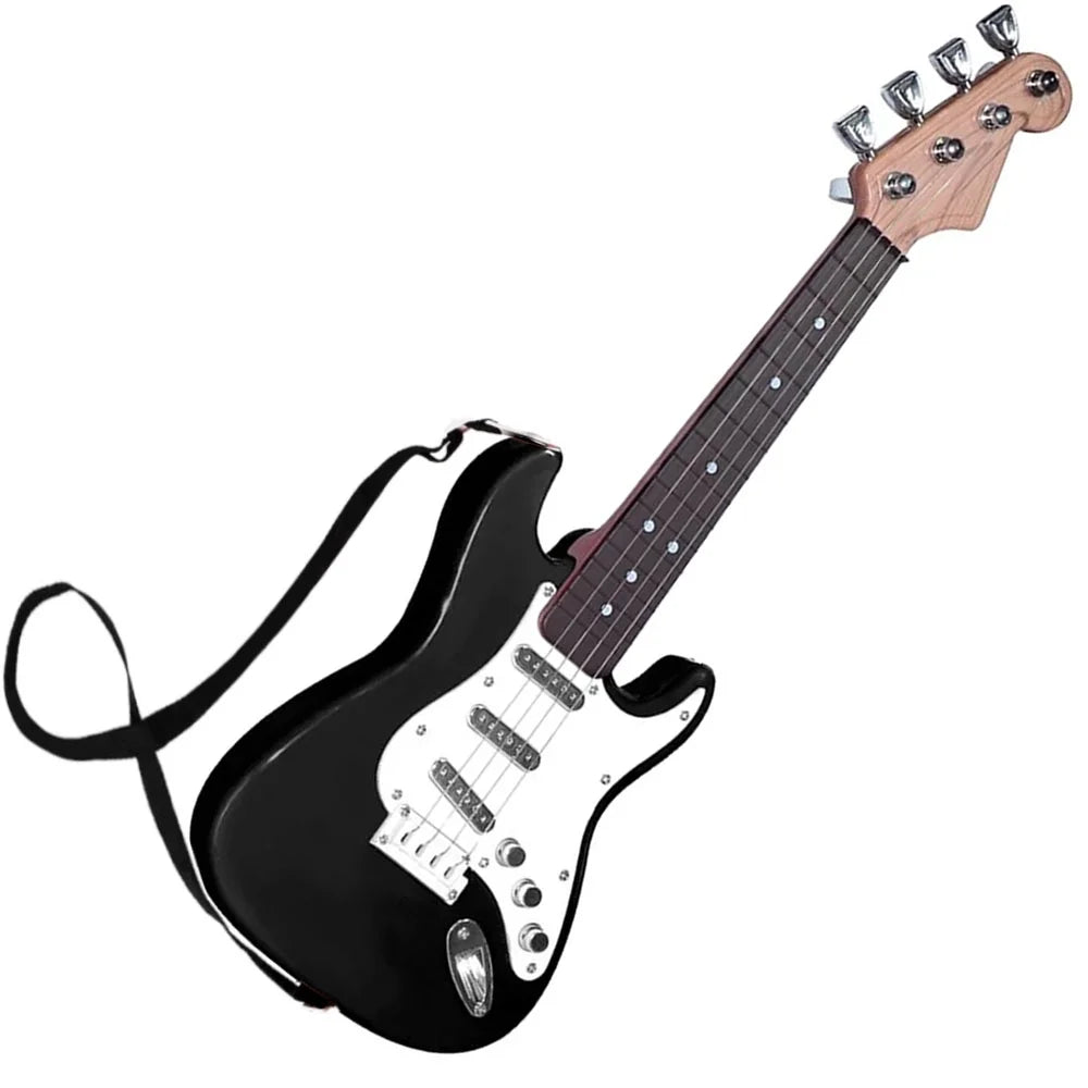 ARCTICICE 17in Guitar Toy for Kids with 4 Strings Portable Electronic Guitar Musical Instrument Toy for Ages 3-12 Children Birthday Present, Black