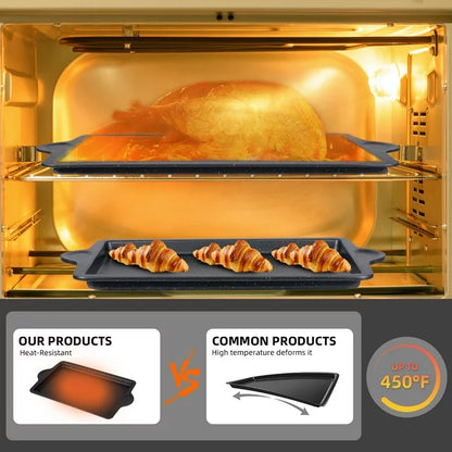 VAVSEA 7pcs Baking Pans Set, Carbon Steel Cookie Sheets, Nonstick Oven Bakeware Sets with Loaves Pan, PFOA PFOS Free