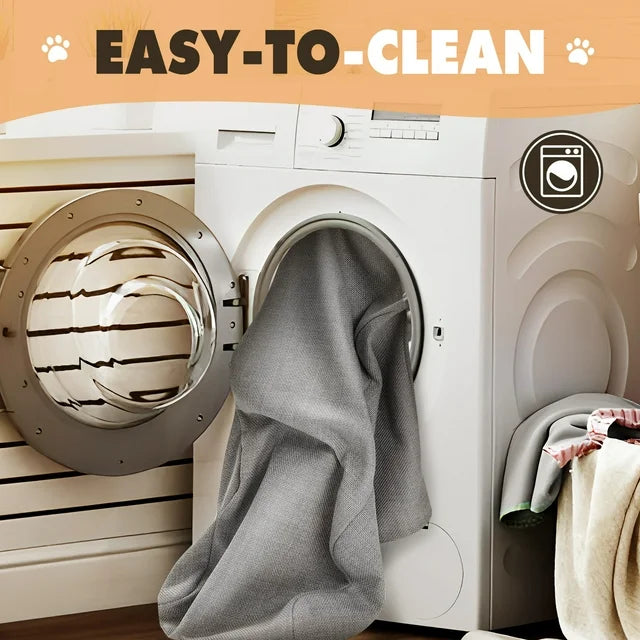 Gimars 5-Step Extra Wide Dog Stairs with 33D High-Density Foam, Non-Slip Pet Steps for Small and Medium Dogs, Removable Washable Cover, Easy to Clean