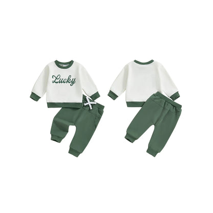 Peyakidsaa Toddler Baby Boy Clothes Long Sleeve Tops and Pants Outfit Sets Sweatsuits Outfits