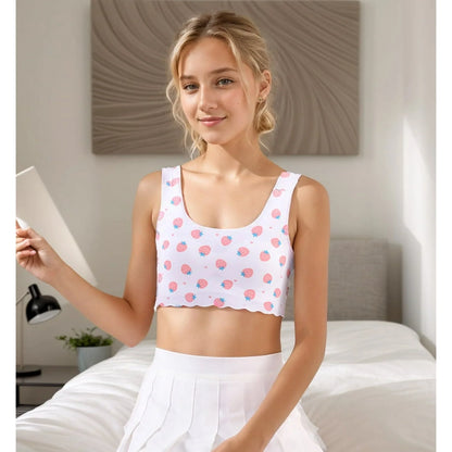 4 Pcs Girls Training Bra-Racerback Sports Seamless Bras, Invisible Dig-Free Teen Bras,Girls Bra with Removable Mini-A Cup Pad,Training Bras for Girls 10-16 Sports£¨XL)