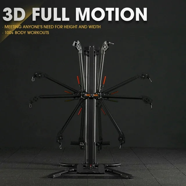 syedee Functional Trainer, Cable Crossover Machine with Dual Cable Cross with 900LBS Weight Capacity, 3D Full Motion for Cable Training