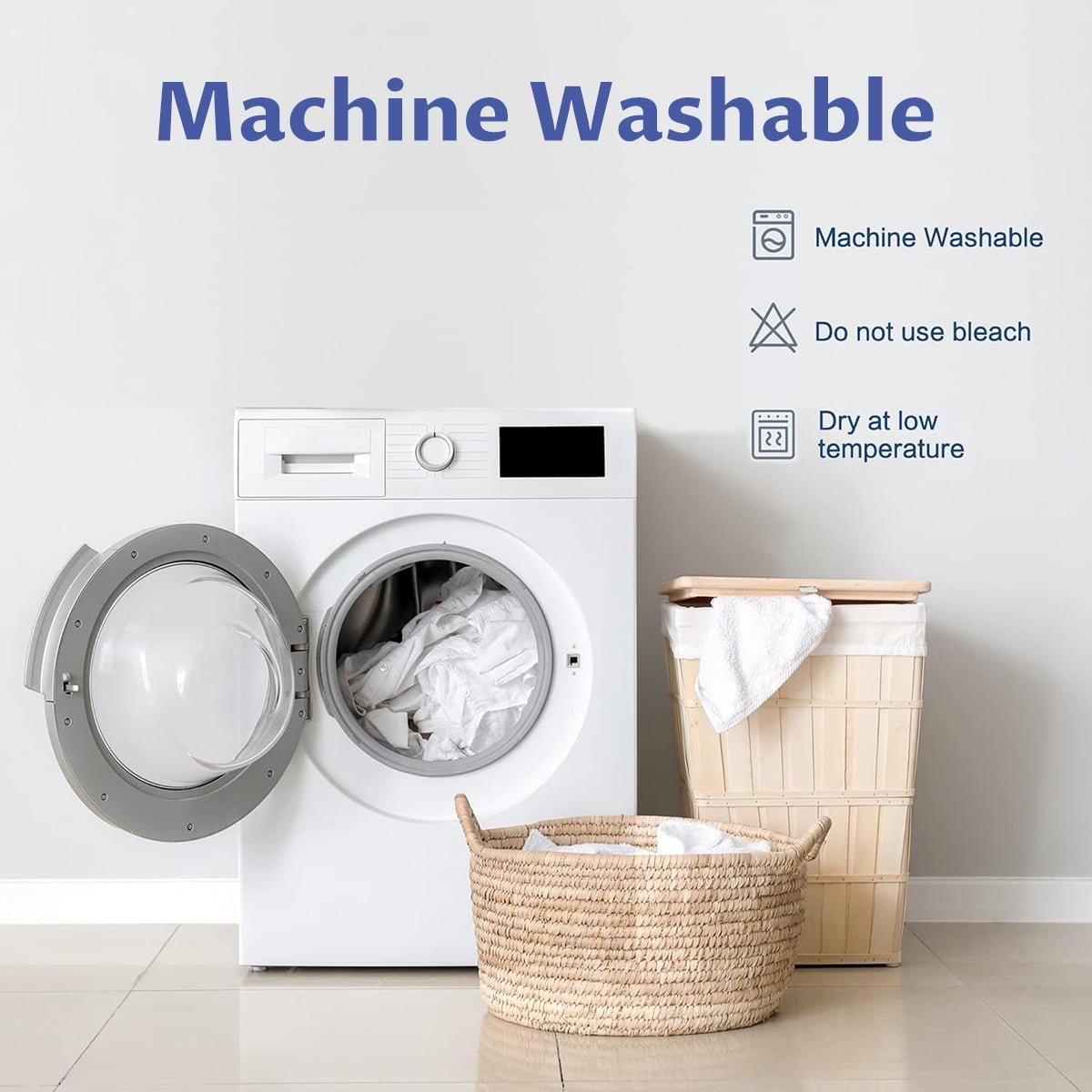 Queen Size Mattress Pad, Polyester Pillow Top Mattress Cover, Quilted Fitted Mattress Protector with 8-21" Deep Pocket, Cooling Mattress Topper