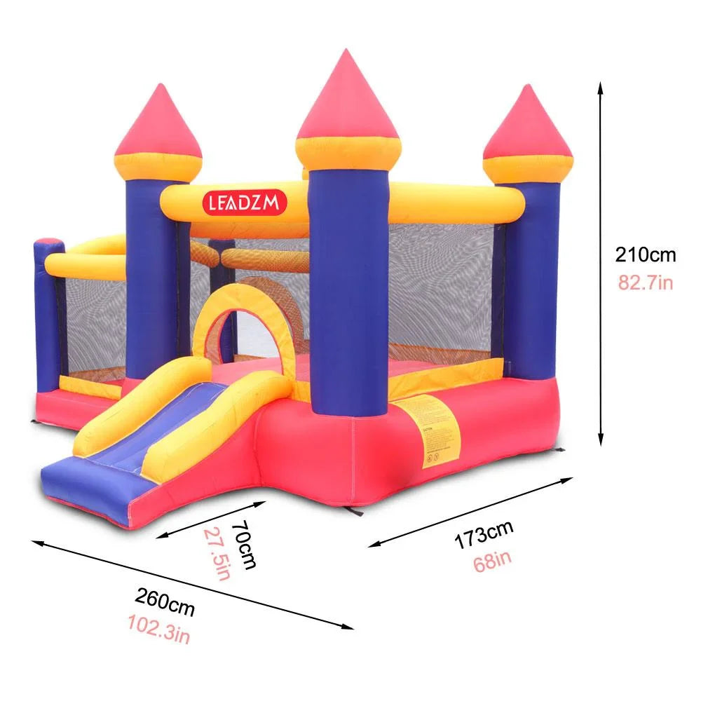 Ktaxon Kids Inflatable Bouncer House Jumper Castle with 350W Air Blower for 2 to 8 Years Old Childrens