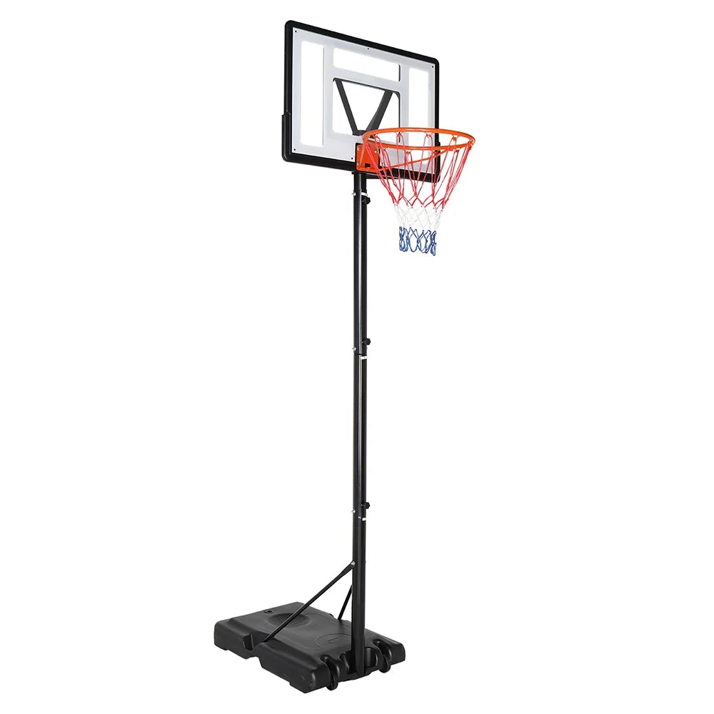 Ktaxon Basketball Hoop Outdoor 8.53ft Adjustable Quickly, Basketball Set for Kids Adults