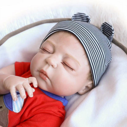 Ktaxon 23" Full Body Silicone Reborn Baby Sleeping Doll Soft Vinyl Lifelike Newborn Boy