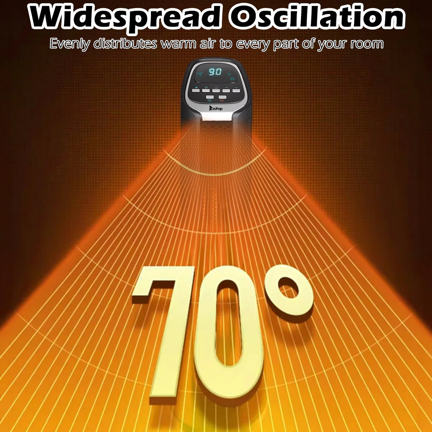 Ktaxon 1500W Portable Tower Space Heater with Remote , White