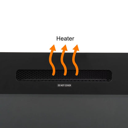 Ktaxon 120V 1500W 30in Embedded Wall-Mounted Fireplace With Remote Control Colorful/12-Color Flam