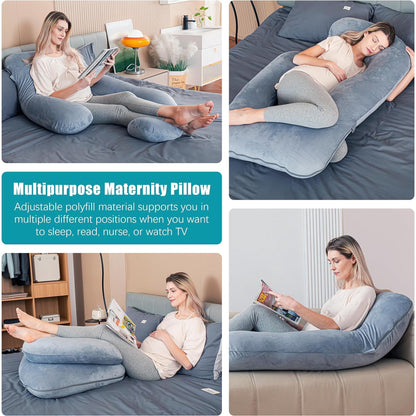 Pregnancy Pillows, Soft U-Shape Maternity Pillow with Removable Cover - Full Body Pillows for Adults Sleeping - Pregnancy Must Haves