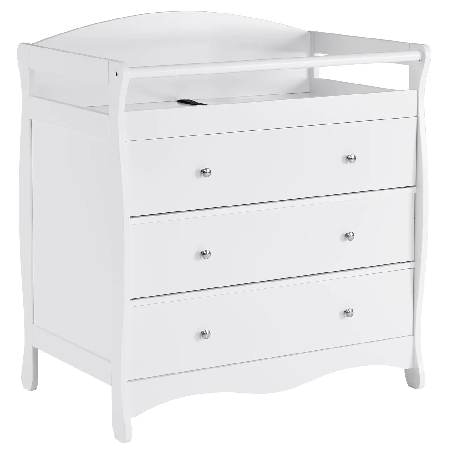 Ktaxon 3-Drawer Changing Table, Wood Infant Diaper Changing Station with Drawers, Baby Dresser for Nursery, (White)