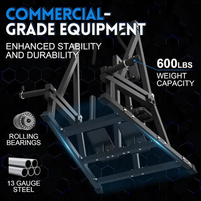 syedee Seated Row Machine, Plate Loaded Back Machines Home Gym Back Row Machine, Leverage Row Machine with Independent Arms & Multi Grips, LAT Machine for Home Gym and Commercial