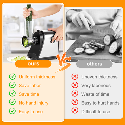 Electric Cheese Grater Shredder, Electric Salad Maker for Home Kitchen Use, One-Touch Easy Control, Electric Grater for Vegetables