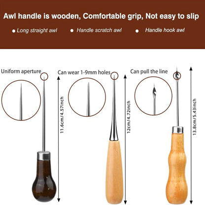 Leather Sewing Kit ,48 PCS Heavy Duty Sewing Kit for Carseat Carpet Shoes Backpack Repair DIY Crafting