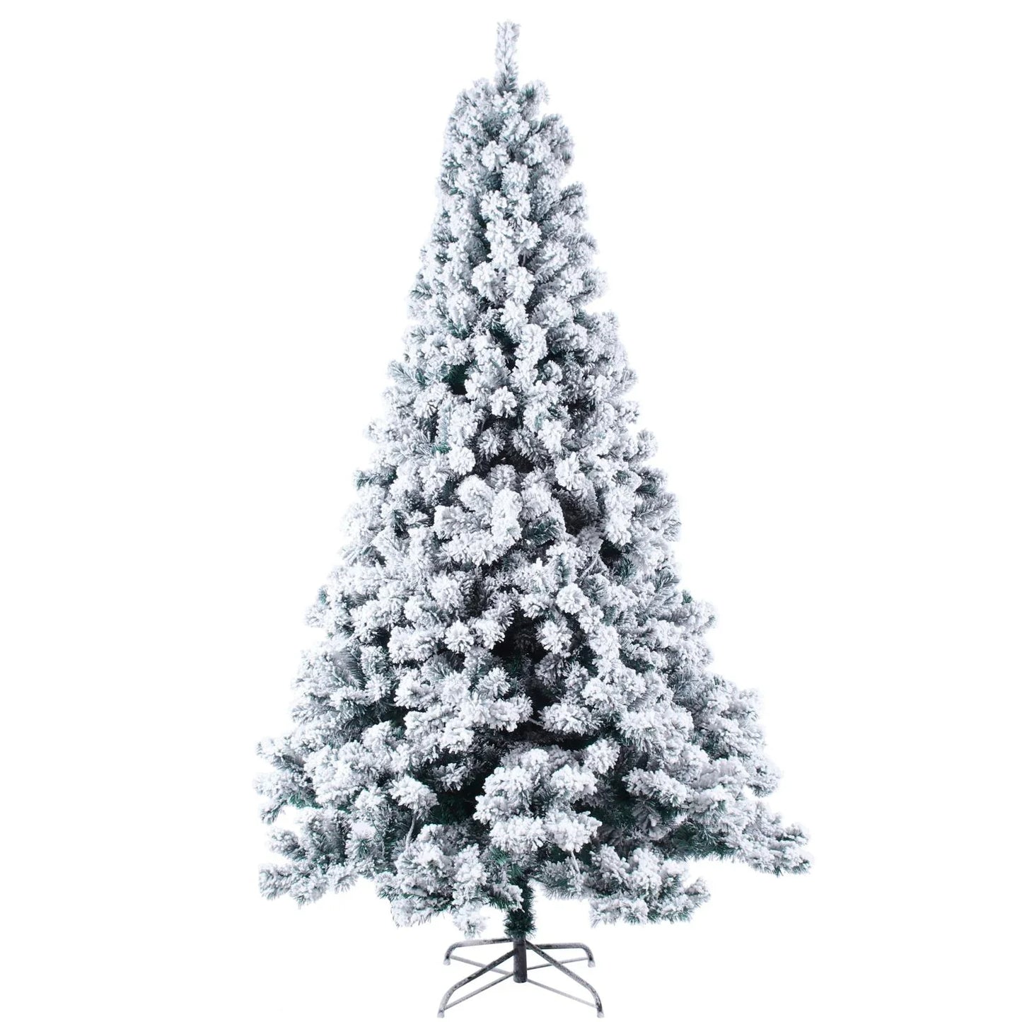 Ktaxon 6ft Pre-Lit Snow Flocked Artificial Christmas Pine Tree Holiday Decor