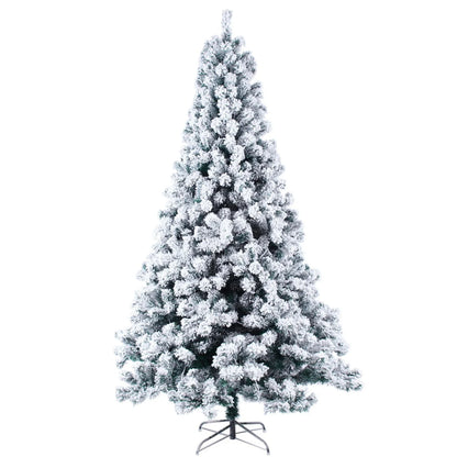 Ktaxon 6ft Pre-Lit Snow Flocked Artificial Christmas Pine Tree Holiday Decor