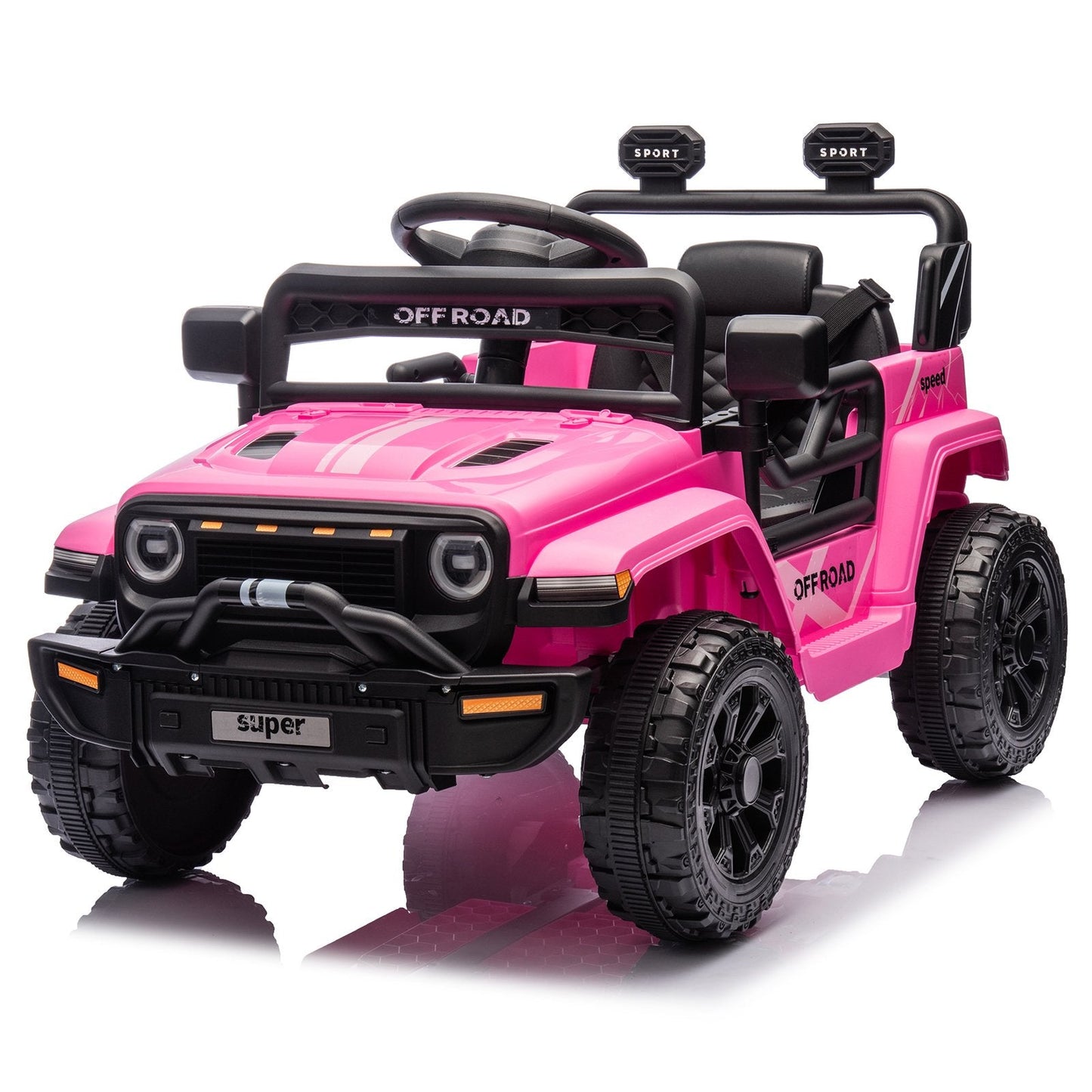 Ktaxon 24V Ride On Car, Ride On Toys for Child, Pink
