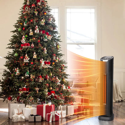 Ktaxon 1500W Portable Tower Space Heater with Remote , White