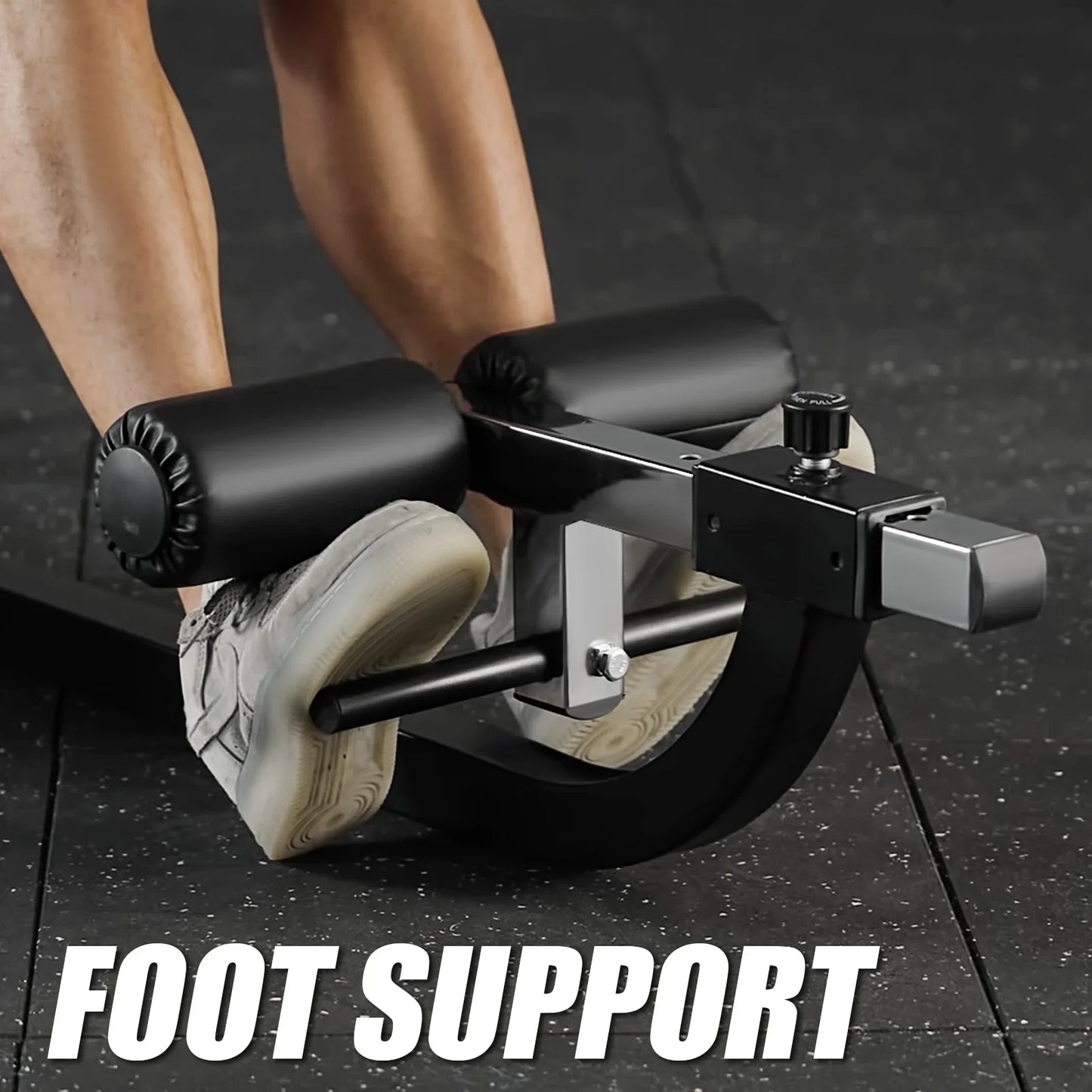 Syedee Seated AB Curl/ Back Extension Machine, Plate Loaded Machine with 450lbs Weight Capacity, Home Gym for Core and Back Training