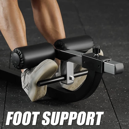 Syedee Seated AB Curl/ Back Extension Machine, Plate Loaded Machine with 450lbs Weight Capacity, Home Gym for Core and Back Training