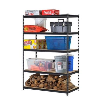 Ktaxon Garage Shelving, 43"W x 18"D x 71"H 5-Shelf Storage Rack Steel Shelves, 1200lbs Total Capacity