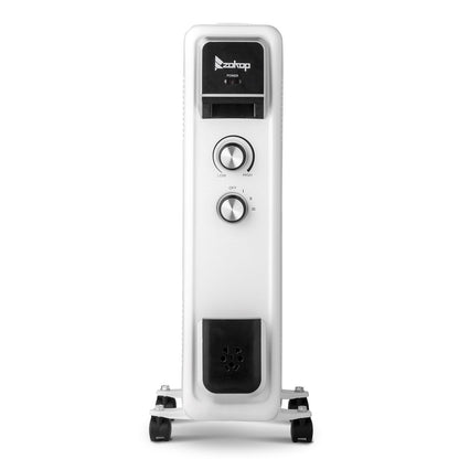 Ktaxon 1500W Portable Electric Space Heater with Adjustable Thermostat, 3 Heat Settings, Overheat and Tip-Over Protection, for Indoor Bedroom Office Home, White