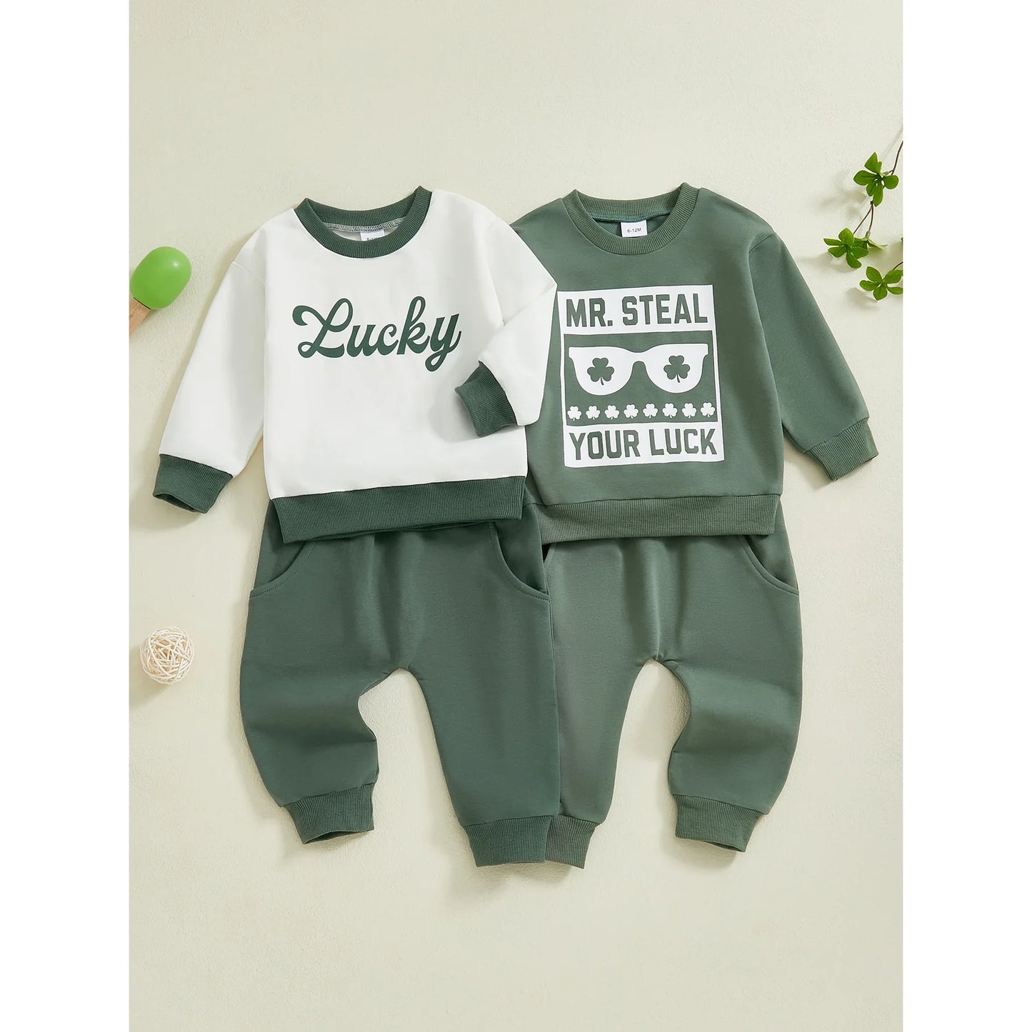 Peyakidsaa Toddler Baby Boy Clothes Long Sleeve Tops and Pants Outfit Sets Sweatsuits Outfits