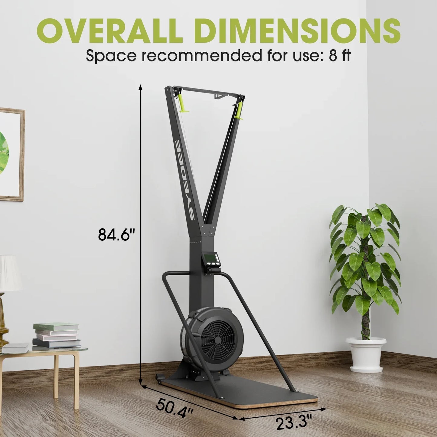 syedee Ski Exercise Machine, Indoor Aerobic Exercise Machine, Ski Equipment, Indoor Aerobic Wind Resistance, Home Gym Machine