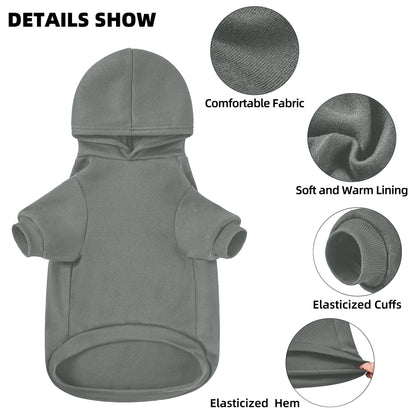 Dog Sweater Dog Hoodie Cold Weather Dog Coat Hooded Sweatshirt for Puppies,Cats, Small Medium Large Dogs MOM