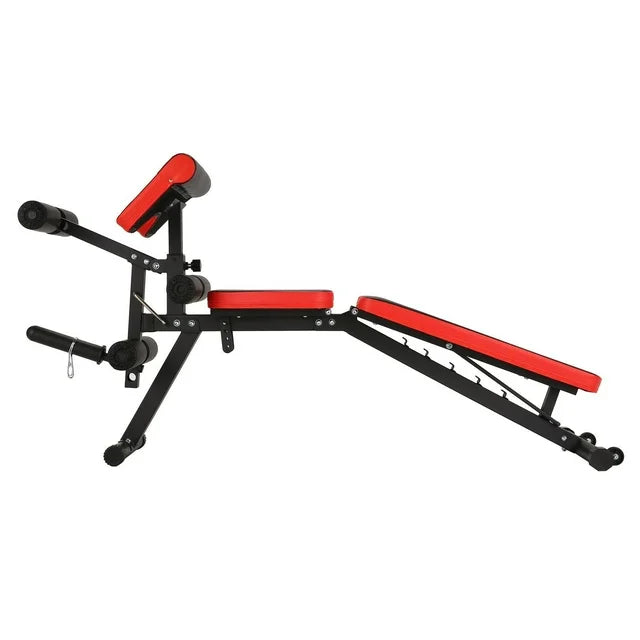 VIBESPARK Adjustable Weight Bench with Leg Extension and Leg Curl, 800LBS Workout Bench Press with Preacher Pad & Wheels, Olympic Weight Bench Set for Home Gym Full Body Exercise Fitness