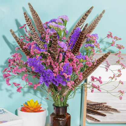 20Pcs Pheasant Tail Feather for DIY Crafts Home Holiday Party Decorations, 10-12 inch Natural Feather