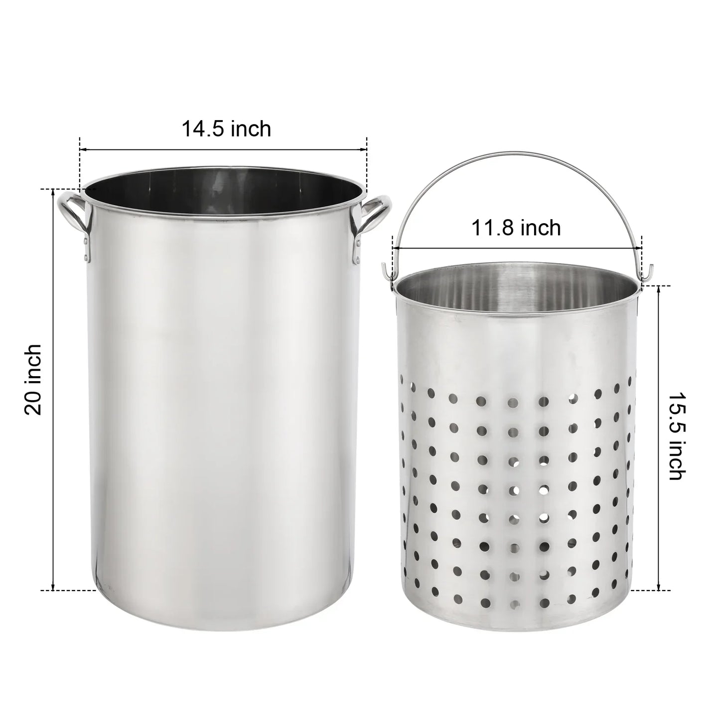 Ktaxon Propane Outdoor Fryer Stainless Steel Frying/Boiling Turkey Fryer Pot 50QT